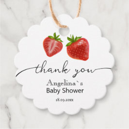 Gefallen Tags Danke Baby Dusche. Geschenkanhänger