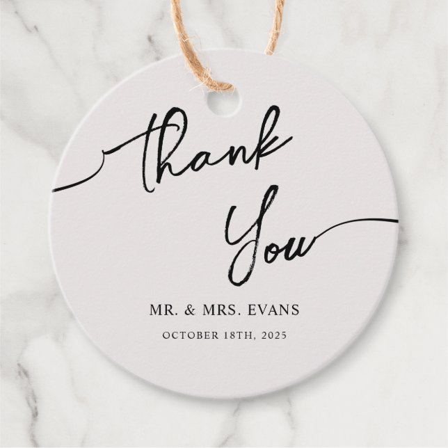 Gefallen Tags für Boho Wedding. Geschenkanhänger (Vorderseite)