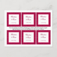 Gefallen Tags Himbeere Rosa Schleifen/Wirbel Blush