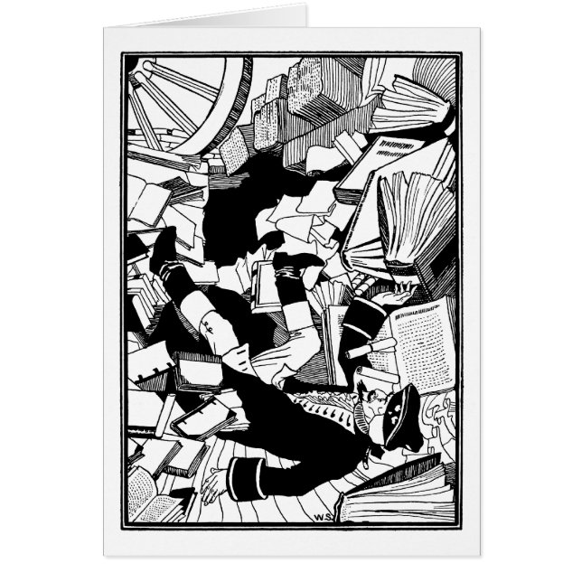 Gefallen unter Büchern (Vorne)