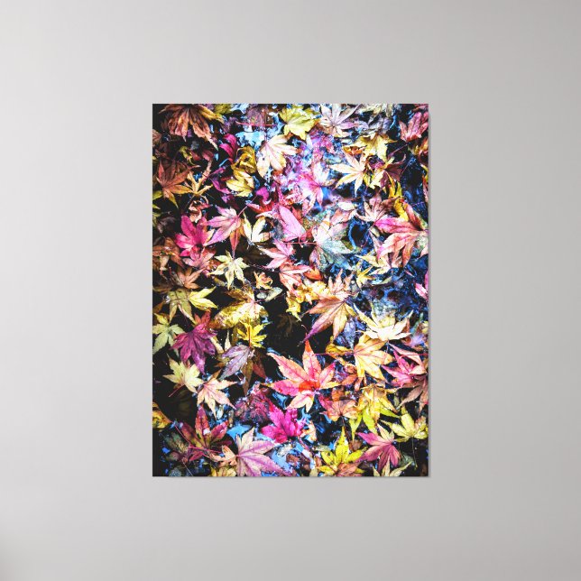 Gefallene Blätter Leinwanddruck (Vorderseite)