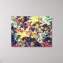 Gefallene Blätter Leinwanddruck