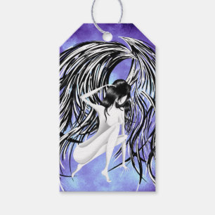Gefallene Engelsblaue Sturm-Monochrom-Geschenk-Tag Geschenkanhänger