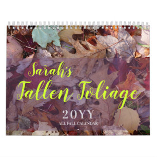 Gefallene Folien - Eigener Herbst Kalender