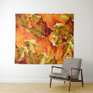 Gefallene Herbstleaves Wandteppich