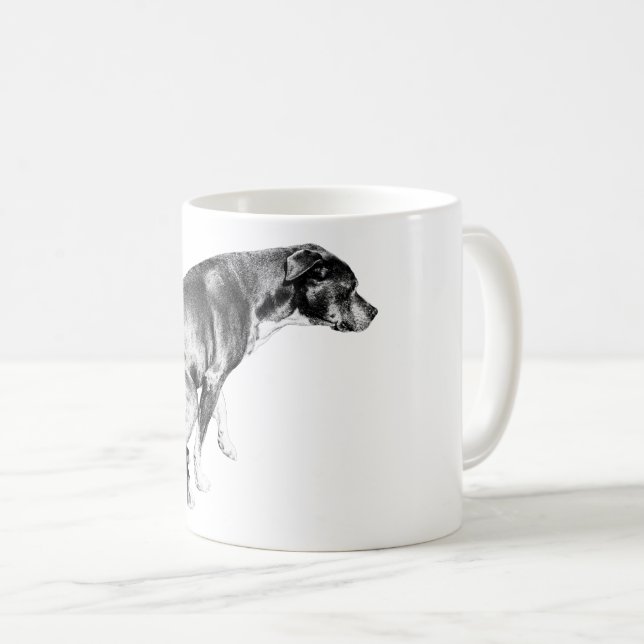 Gefallene Jungtiere im Herbst Schatten Kaffeetasse (VorderseiteRechts)