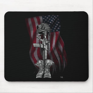 GEFALLENE SOLDAT-MAUSUNTERLAGE MOUSEPAD
