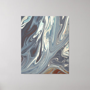 Gefallene Waves Art Modernste abstrakte Malerei Leinwanddruck