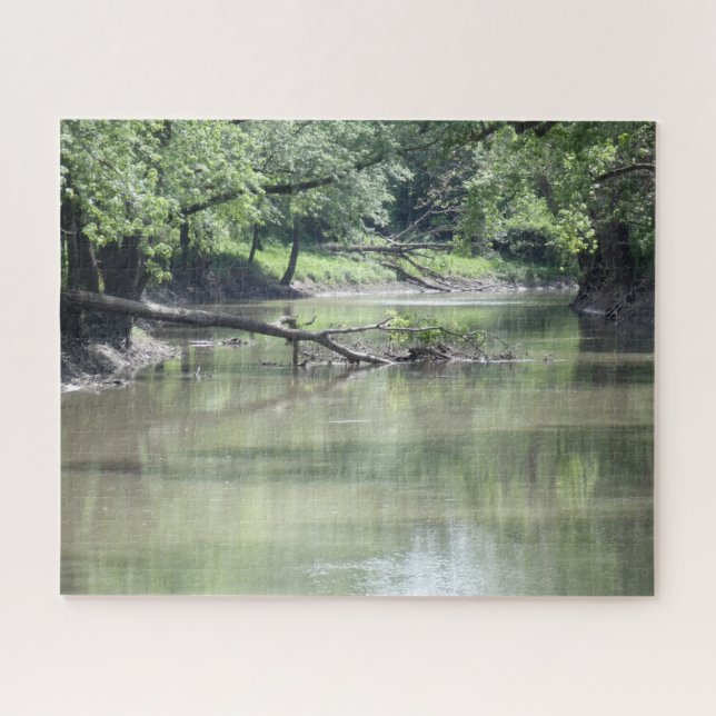 Gefallener Baum im Wasser Puzzle (Horizontal)