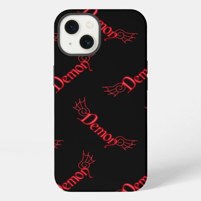 Gefallener Dämon mit Flügeln iPhone Hülle (Rückseite)