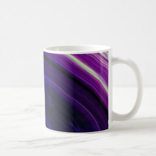 Gefallener Wirbelnder Lila-Geode Kaffeetasse