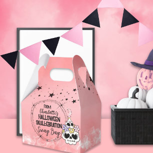 Gefallenes Box Halloween Schädel-Feier Swag-Tasche Geschenkschachtel