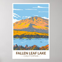 Gefallenes Leaf Lake California im Herbst Vintag