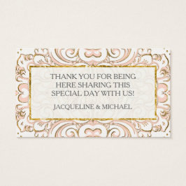Gefällige Tags Damask Muster Swirl Gold