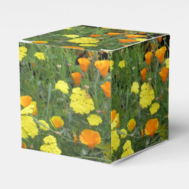 Gefälligkeit Box California Wildblumen Geschenkschachtel (Vorderseite)