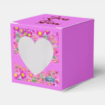 Gefälligkeit Box Herz (Rosa Blume Mix)RFPMDesign ©