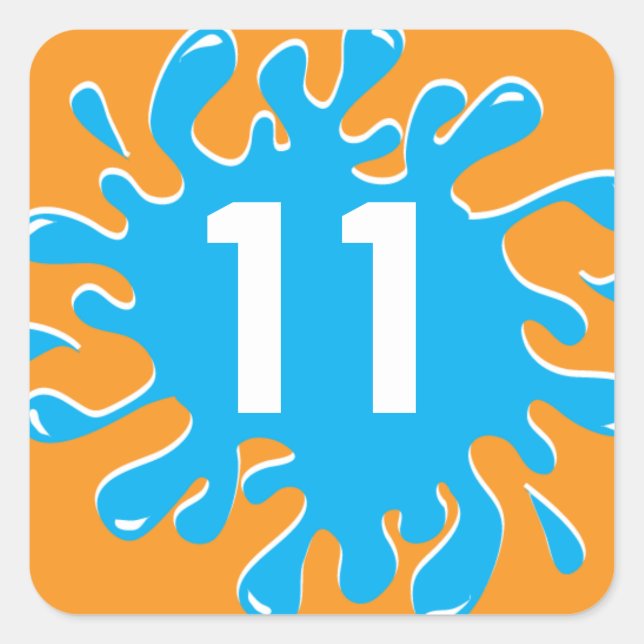 Gefälligkeit / Etikettenaufkleber - Spaß in der So Quadratischer Aufkleber (Vorderseite)