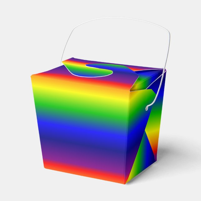 Gefälligkeit/Geschenkboxen - Prismatischer Regenbo Geschenkschachtel (Vorderseite)