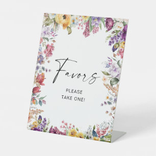 Gefälligkeiten Schild Garten Blumen Podest Schild