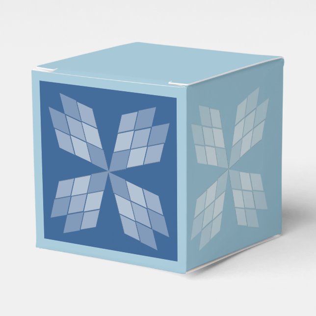 Gefälligkeitsbox - Diamantblätter Geschenkschachtel (Vorderseite)