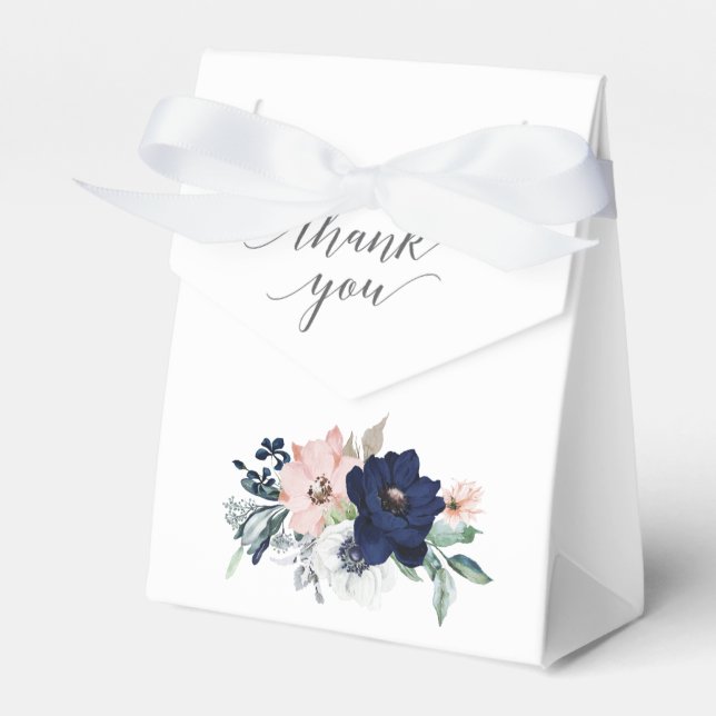 Gefälligkeitsbox für Navy Blooms Geschenkschachtel (Vorderseite)