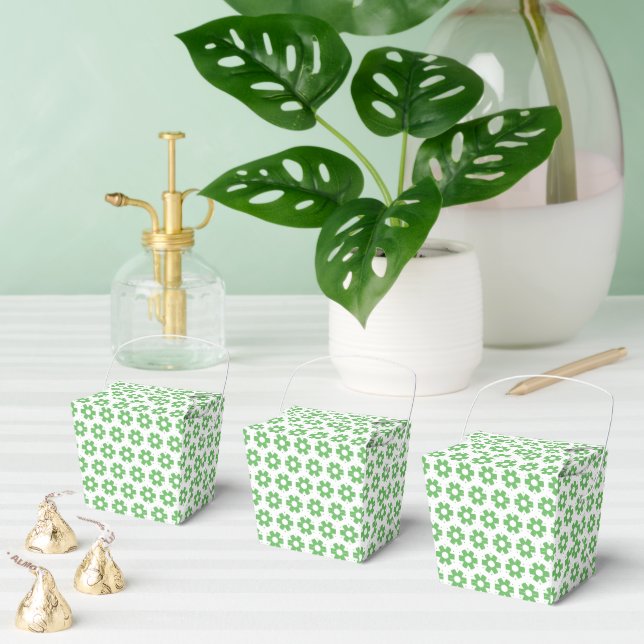 Gefälligkeitsbox - Grüne Florets Geschenkschachtel (Zahlreiche)