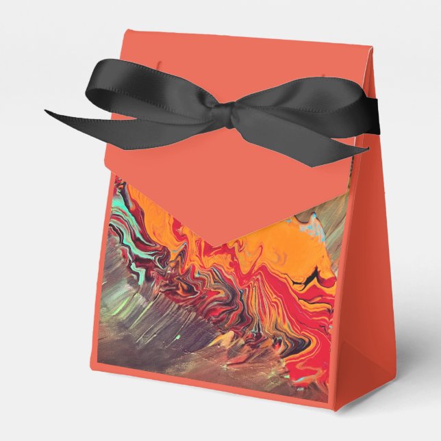 Gefälligkeitsbox "Orange Burst" Geschenkschachtel (Vorderseite)