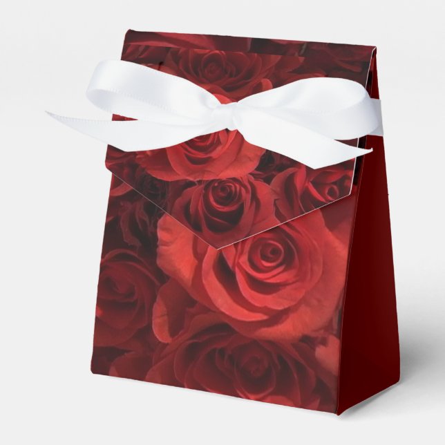 Gefälligkeitsbox Zent Style-Rote Rosen Geschenkschachtel (Vorderseite)