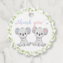 Gefälligkeitstags für das Party Koala Gender Revea Geschenkanhänger