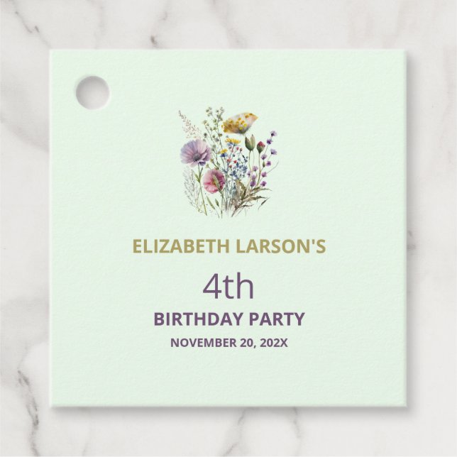 Gefälligkeitstags Geschenkanhänger (Vorderseite)