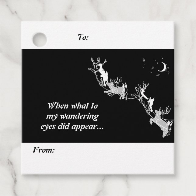 Gefälligkeitstags Geschenkanhänger (Vorderseite)