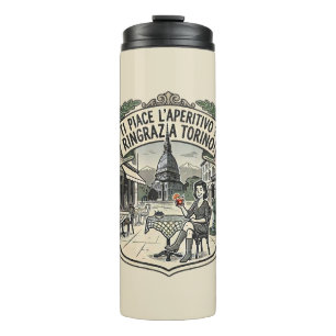 Gefällt dir der Aperitif? Danke Turin! - Vintage Thermosbecher