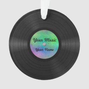 Gefälschte benutzerdefinierte Vinyl-Schallplatte Ornament