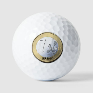 Gefälschte Silber-Euro-Münze Golfball