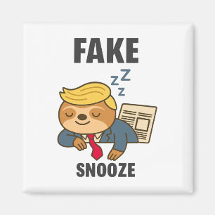 Gefälschter Schlaf Lustiger Trump Faultier Magnet