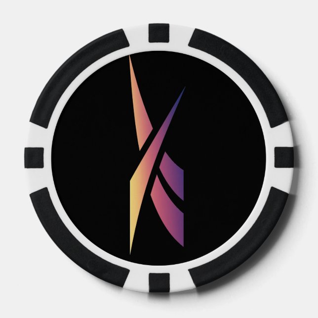 Gefälschtes Logo Pokerchips (Vorderseite)