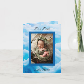 Gefaltete Ankündigungskarte Ankündigung