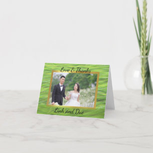 Gefaltete Dankeskarte