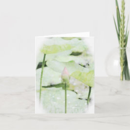 Gefaltete Dankeskarte