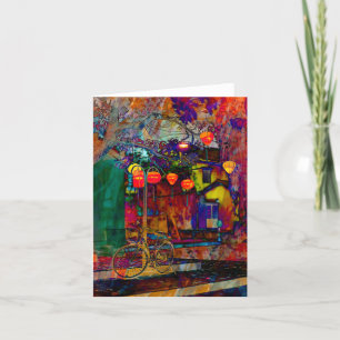 Gefaltete Dankeskarte