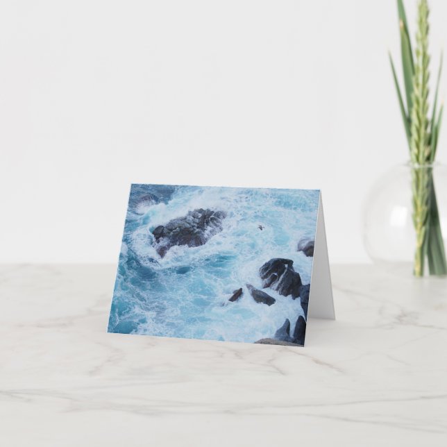 Gefaltete Dankeskarte. Cinque Terre, Italien Dankeskarte (Vorderseite)