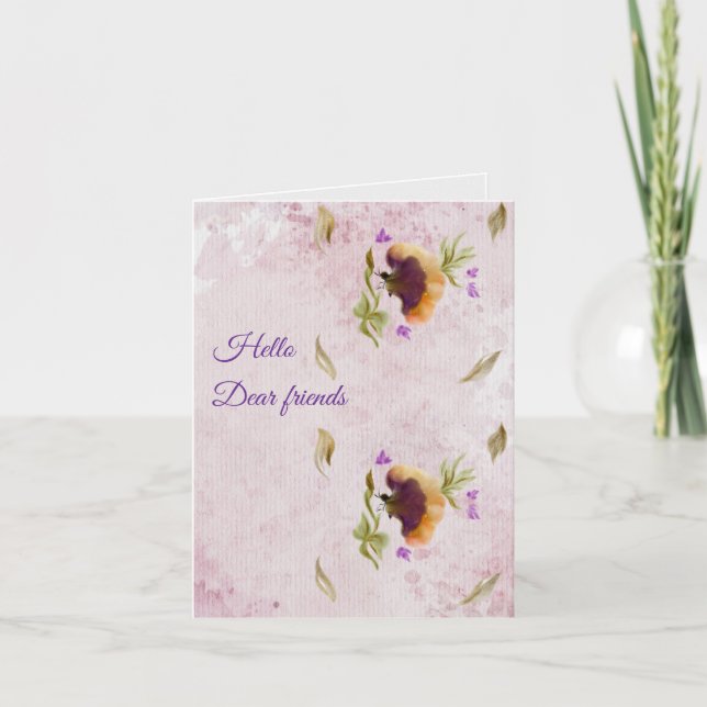 Gefaltete Einladung (Vorderseite)