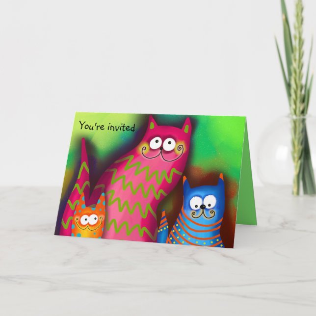 Gefaltete Einladung (Vorderseite)