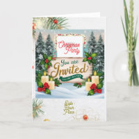 Gefaltete Einladung Chrismas
