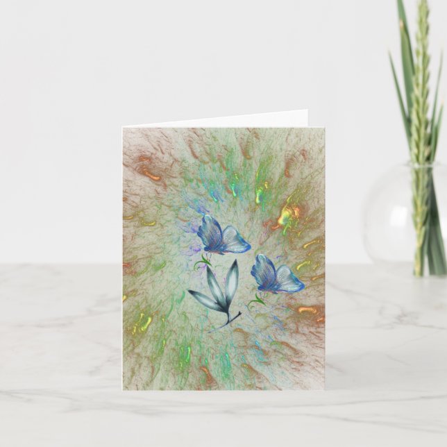 Gefaltete Feiertagskarte (Vorderseite)