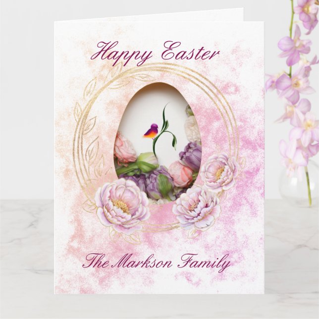 Gefaltete Feiertagskarte Karte (Orchidee)