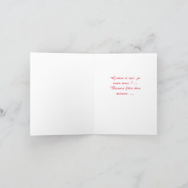 Gefaltete Grußkarte Karte