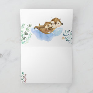 Gefaltete Grußkarte Karte