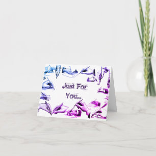 Gefaltete Mitteilungskarte