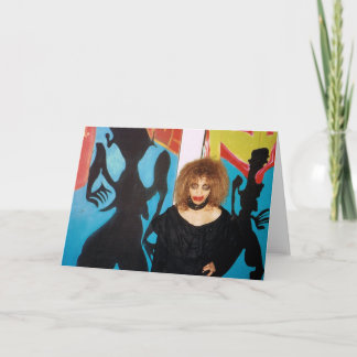 Gefaltete Mitteilungskarte